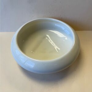 Vintage Ivory MCM Haeger Flying Saucer Ceramic Low Succulent Planter Like New.